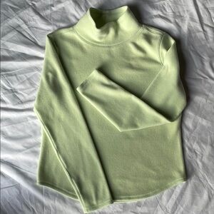 Women's Light Green Turtleneck Sweater size S pre- owned